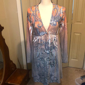 S-12 butterfly long sleeve top size medium
